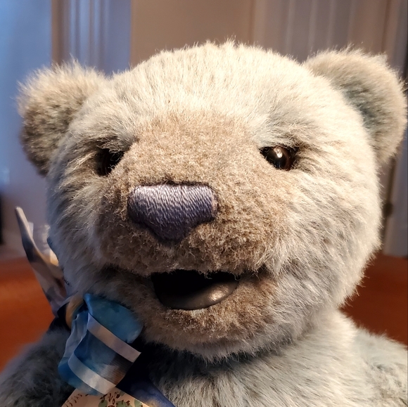 NWT Gund Teddy Bear, 100th Ann, Signature Collection, signed, Original Bow, Tags - Picture 15 of 16